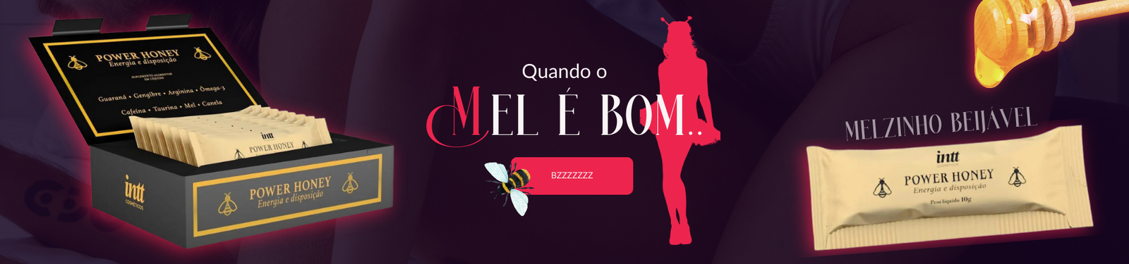 Banner Principal Home Slider - Intt Power Honey - Desktop