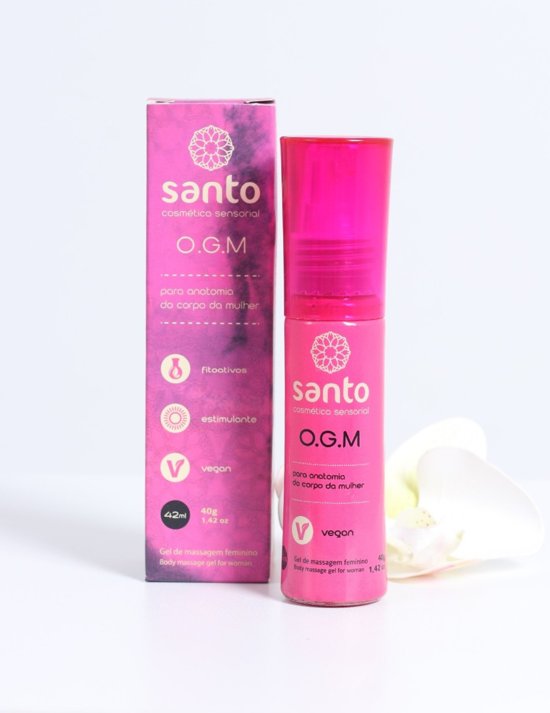 Santo O G M Gel Excitante Feminino Orgasmo Intenso 40g