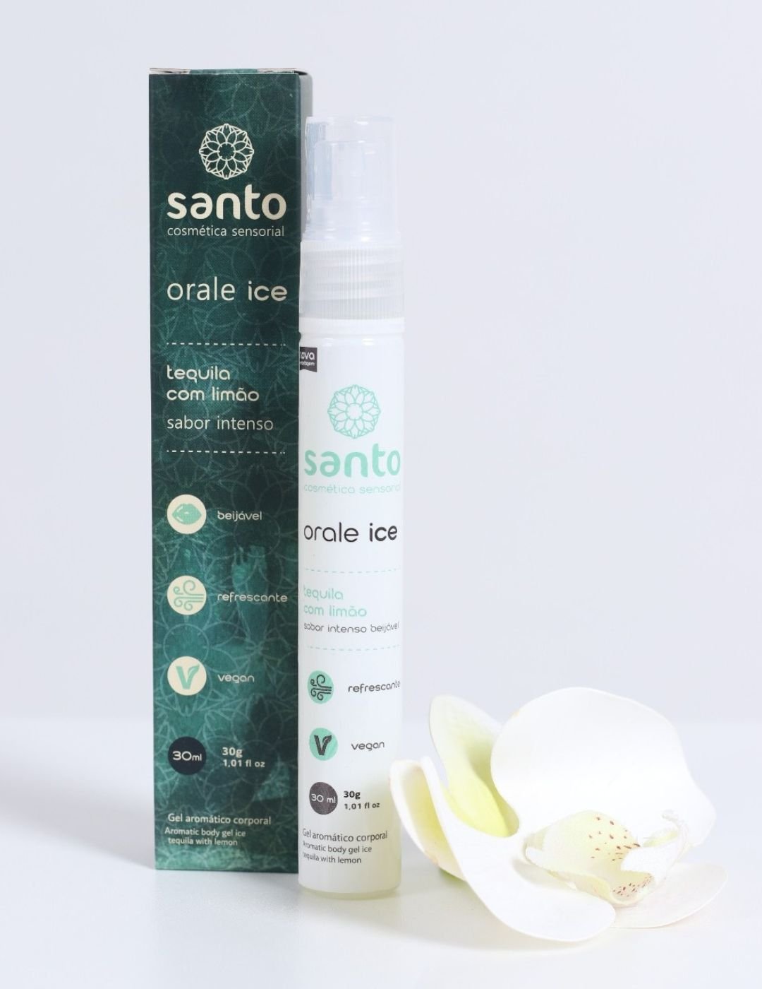 Gel Beijável Sabor Tequila com Limão 30 Ml - Orale Ice Santo Cosméticos
