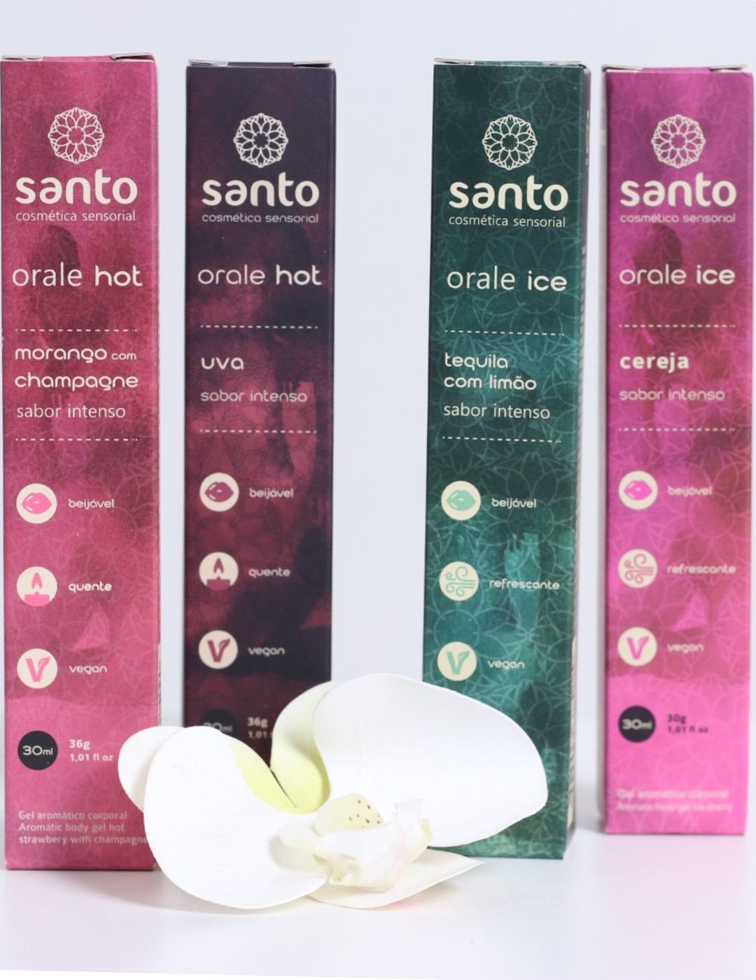 Santo Orale Hot - Ice Gel Comestível 30ml Sabores
