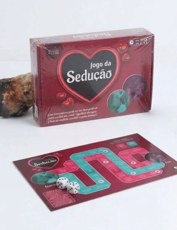 Sedução Jogo de Tabuleiro com Dados - Diversão ao Cubo