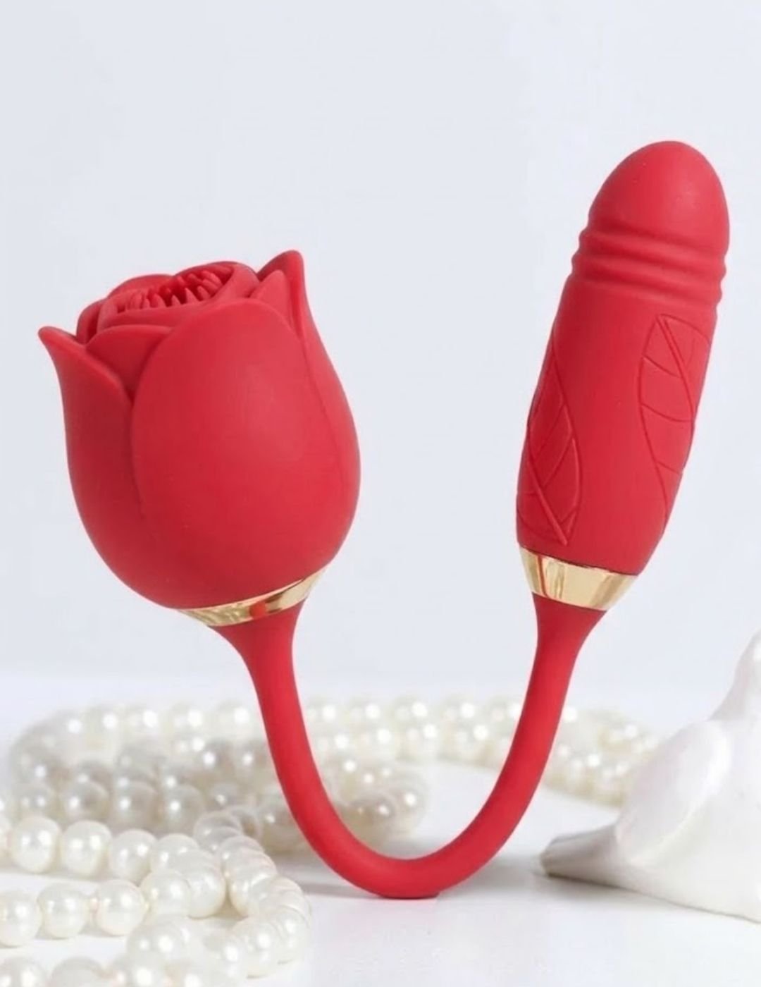 Vibrador Duplo Ponto G e Clitóris Sux 2 em 1 Formato Rosa - Sexy Import