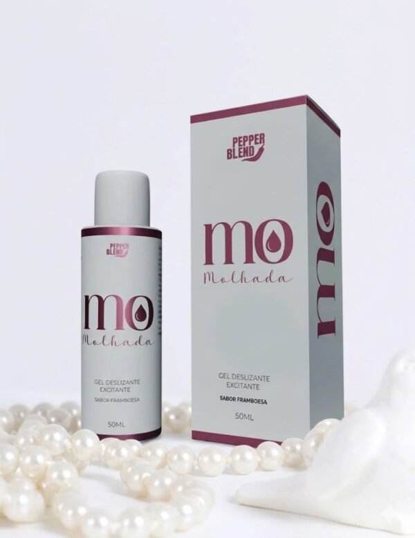 Gel Excitante Deslizante Sabor Framboesa Mo Molhada - Pepper Blend 50ml