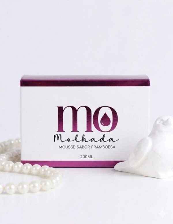 Mousse Hidratante Mo Molhada Sabor Framboesa - Pepper Blend 200ml