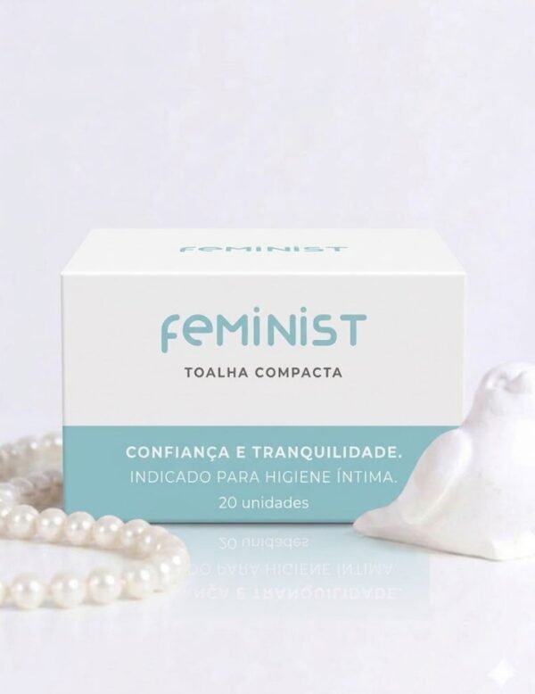 Toalha Compacta Descartável para Higiene Feminist - 20 Unidades