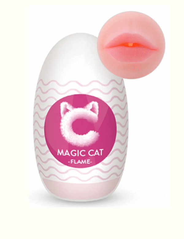 Masturbador Egg Cyberskin Boca Magic Cat Flame - Sexy Fantasy